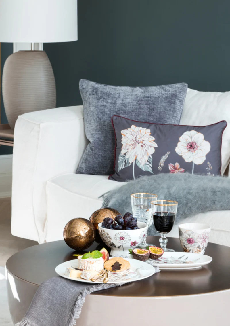 Greengate Leinen Serviette grau 40x40cm