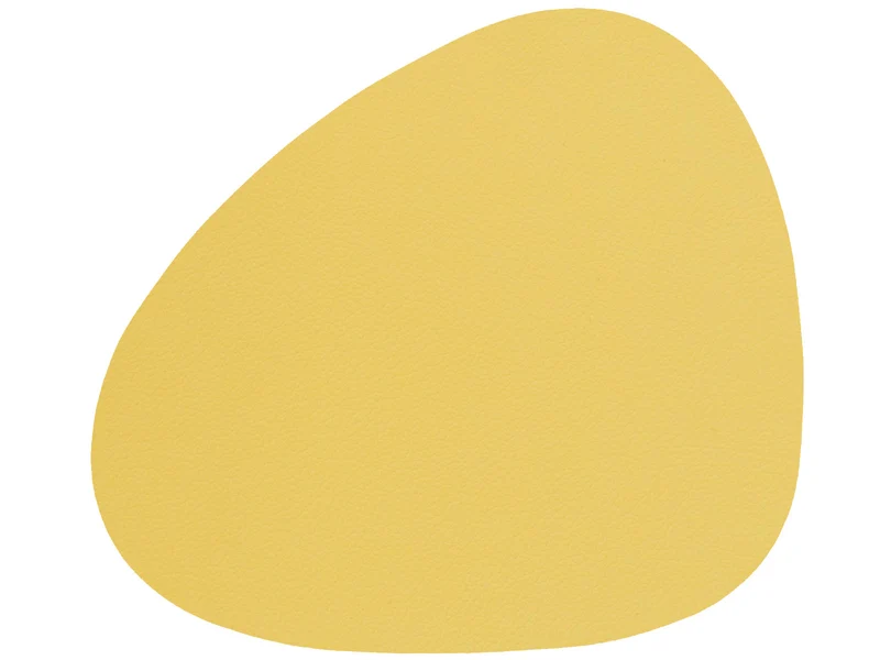 LIND DNA NUPO Untersetzer Curve yellow 11 x 13 cm