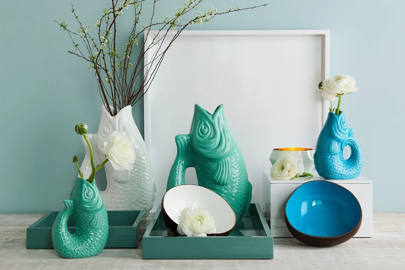 Giftcompany Monsieur Carafon Vase / Karaffe Fisch L lagoon 2,7l