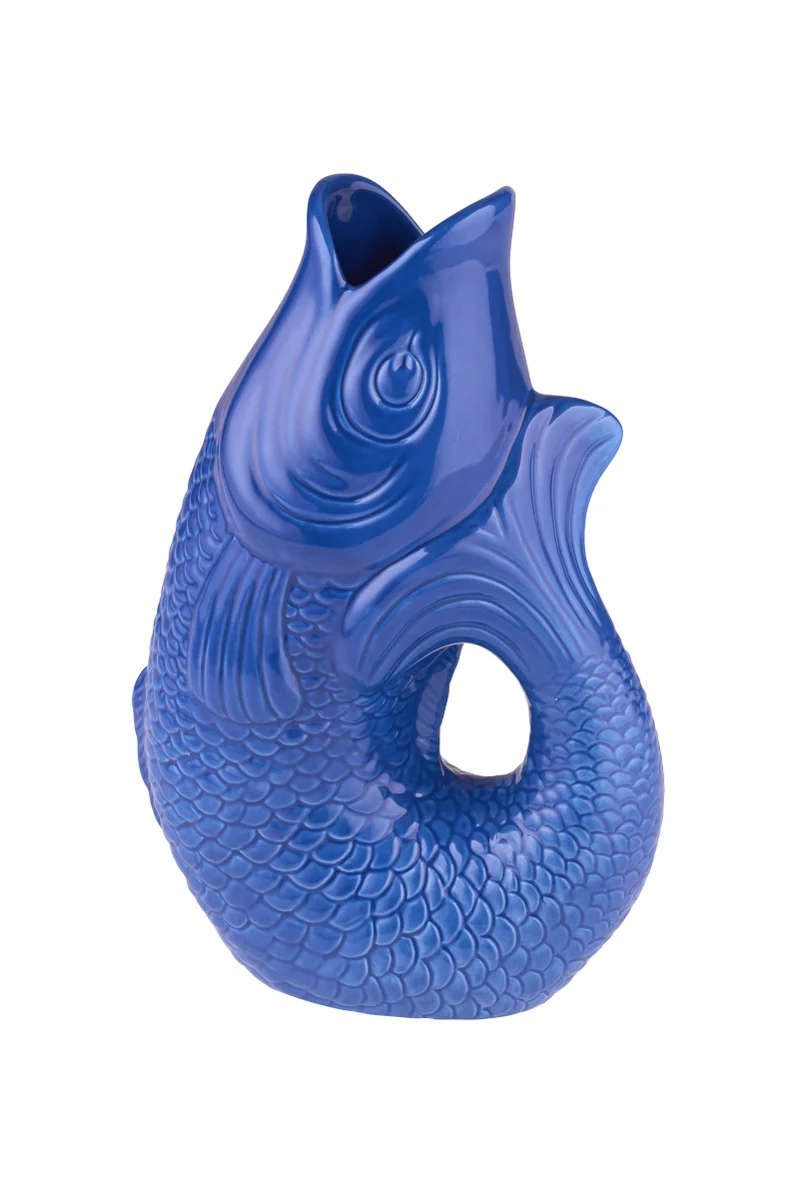 Giftcompany Monsieur Carafon Vase / Karaffe Fisch S azure 1,2l