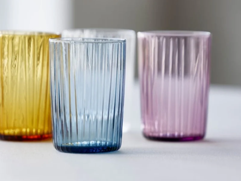 Bitz Kusintha Wasserglas blau 280ml Set 4tlg