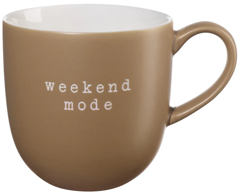 ASA hey! Henkelbecher weekend mode braun 0,35l