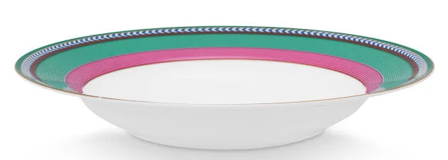PIP STUDIO Chique Stripes Suppenteller pink-green 23,5cm