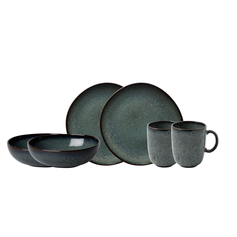 like. by Villeroy & Boch Lave gris Frühstücksset 6tlg