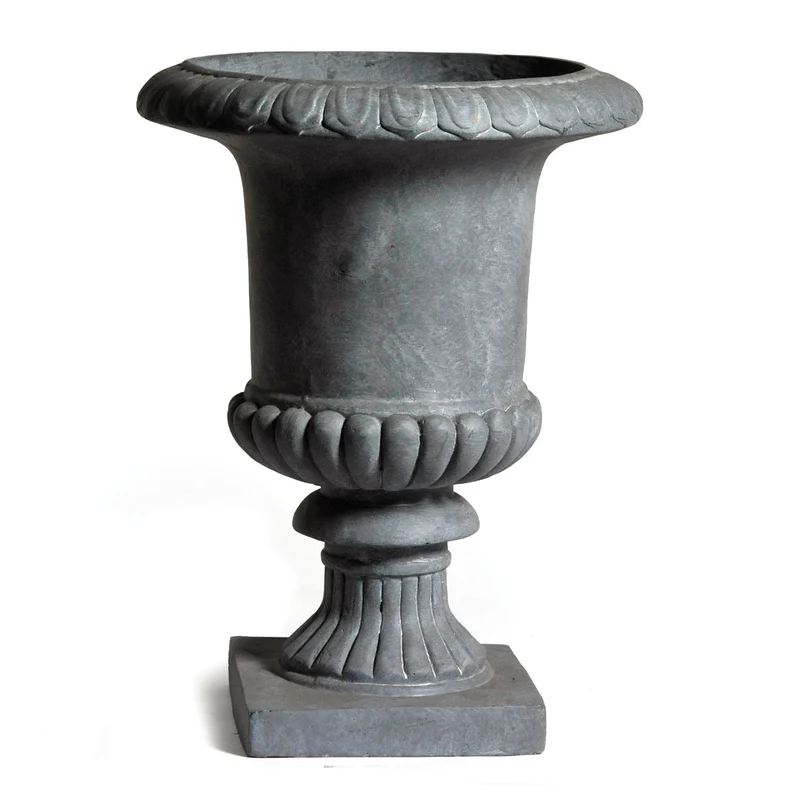 Clayfibre Französischer Vase AuthGrey H54D40 cm H54D40 cm