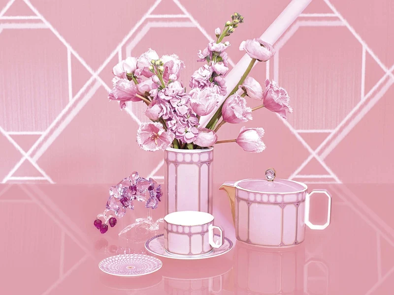 SwarosvkiXRosenthal Signum Rose Brotteller 18 cm