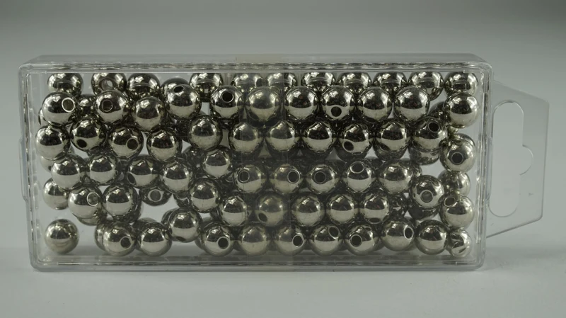 Perlen Silber Metallic 10mm 115st