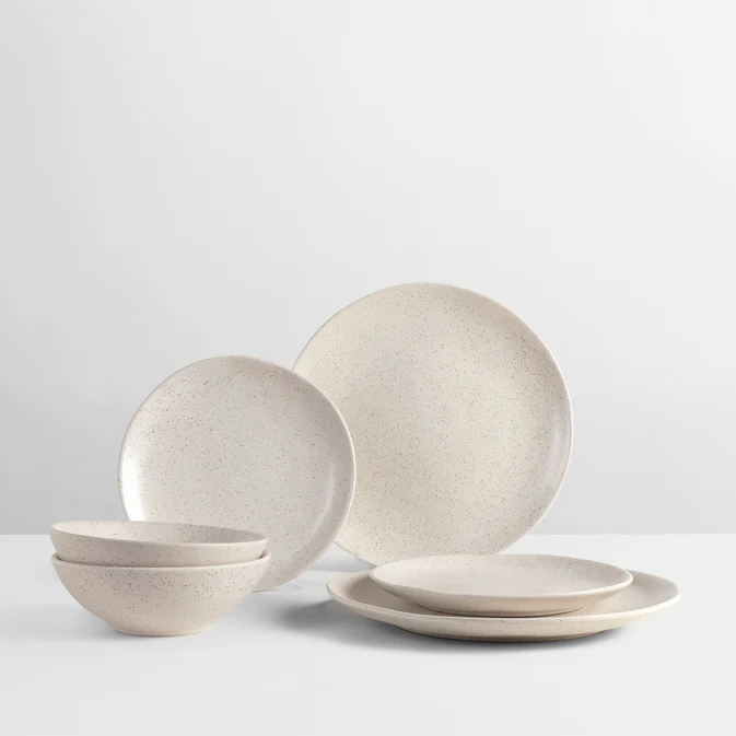 Broste Copenhagen Nordic Vanilla Geschirrset mittag für Zwei