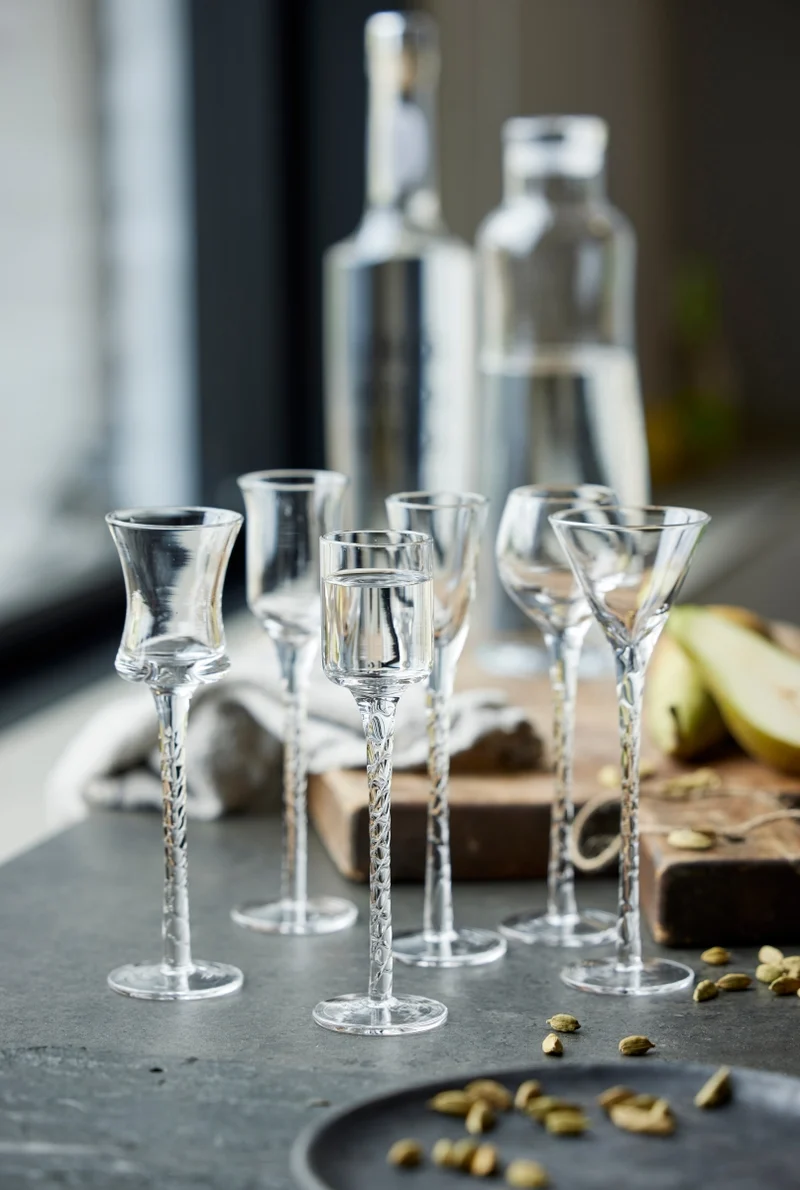 Lyngby Rom Schnappsglas klar 18 cm Set6