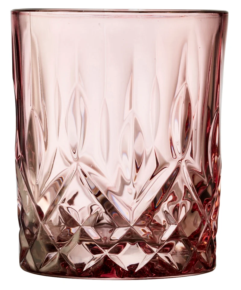 Lyngby Sorrento Whiskyglas pink 320ml Set4