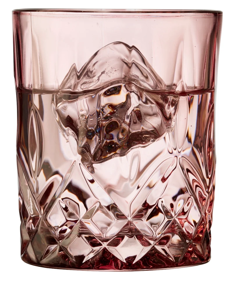Lyngby Sorrento Whiskyglas pink 320ml Set4