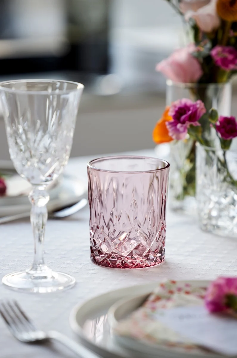 Lyngby Sorrento Whiskyglas pink 320ml Set4