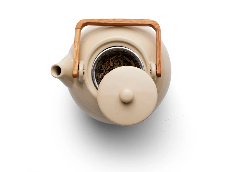 Bitz Teekanne sand mit Teesieb 1,2 l