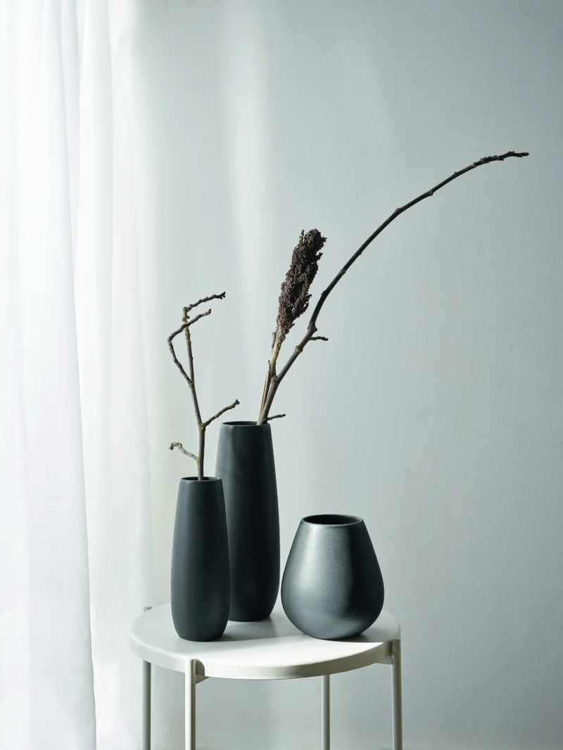 ASA Ease Vase black iron Ø 28 cm