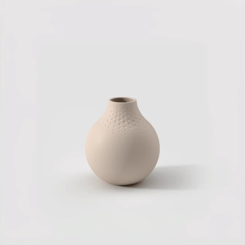 Villeroy & Boch Manufacture Collier beige Vase Perle klein 11,5 cm