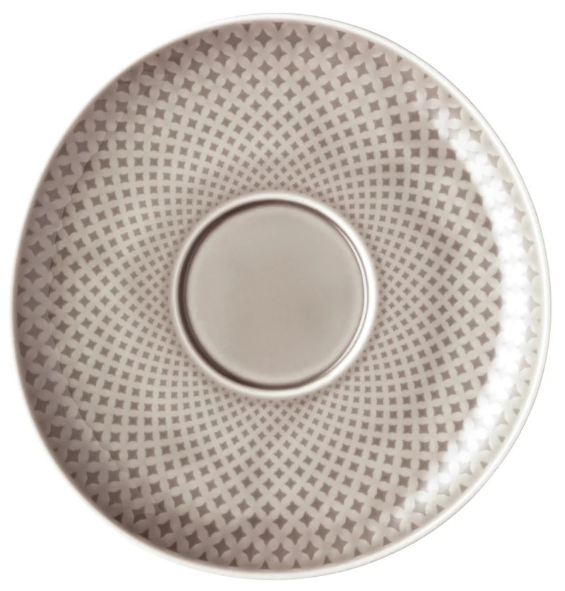 Rosenthal Junto Pearl Grey Cafe au Lait Untertasse 18 cm