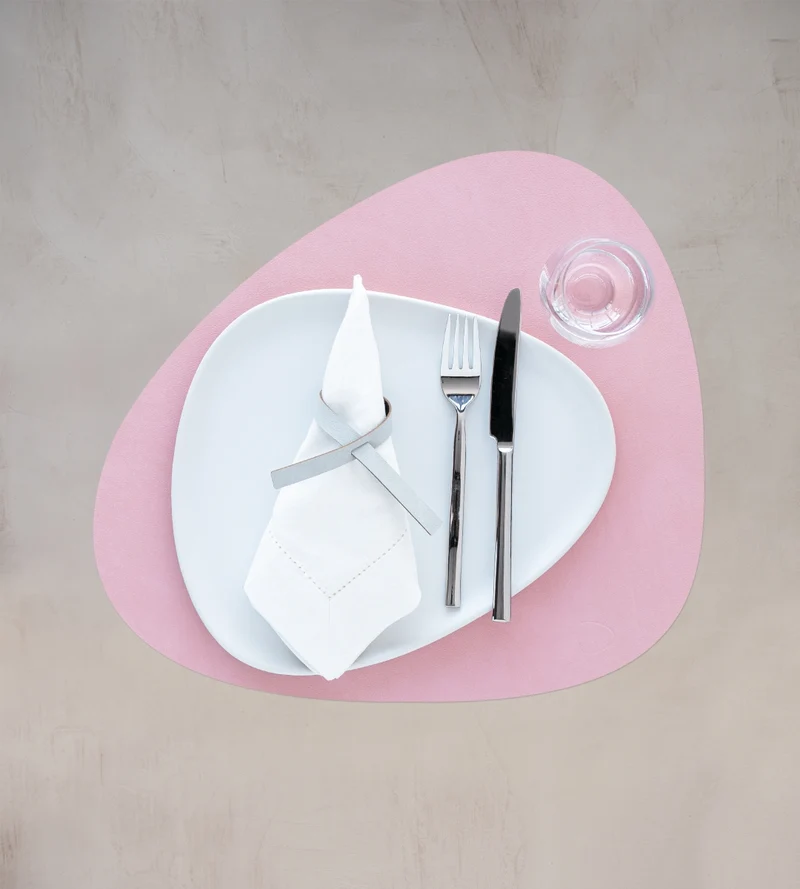 LIND DNA NUPO Tischset Curve L rose 37 x 44 cm