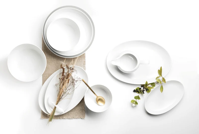 Seltmann Weiden Liberty weiss uni Kaffeeservice 18-teilig