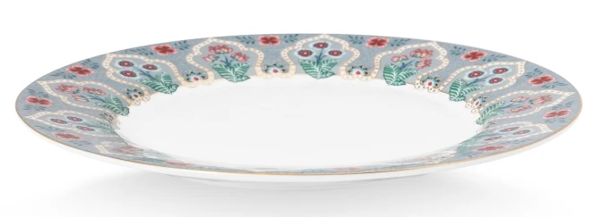 PIP STUDIO Flower Festival Frühstücksteller Light Blue 21 cm