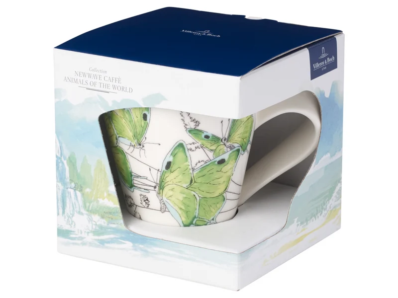 Villeroy & Boch New Wave Caffe Becher Henkel Deep green hairstreak