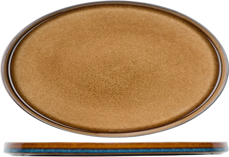 Cosy&Trendy Quintana Amber Teller flach oval 30,5 x 19 cm