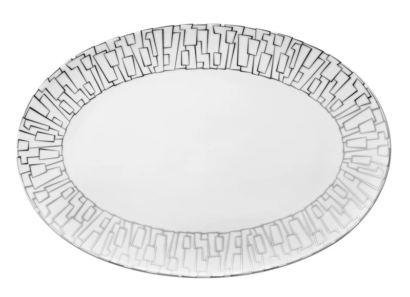 Rosenthal TAC Gropius Skin Platin Platte 25 cm