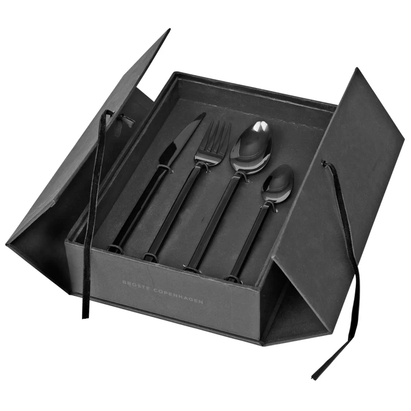 Broste Copenhagen TVIS Besteckset titanium black 16tlg.