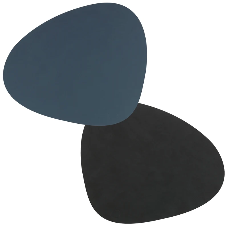 LIND DNA DOUBLE NUPO Tischset Curve dark blue/black