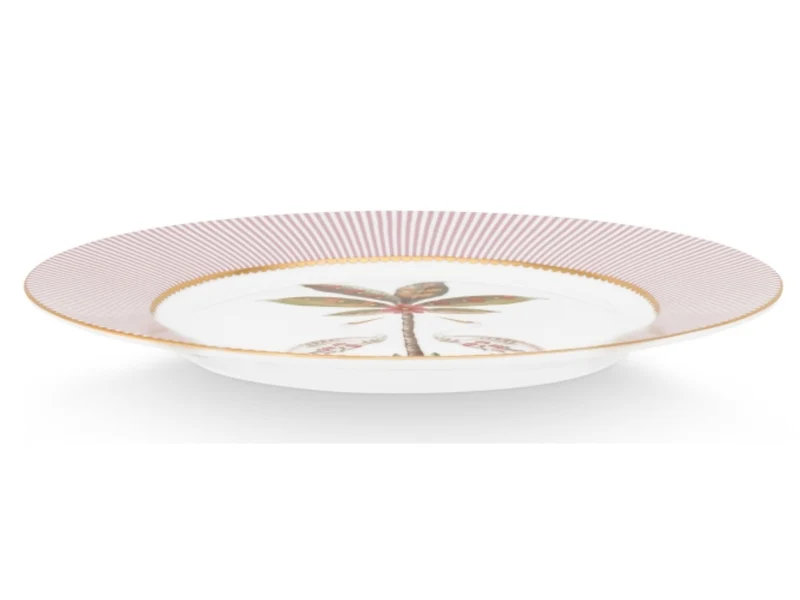 PIP STUDIO La Majorelle Frühstücksteller pink m. Reiher 21 cm
