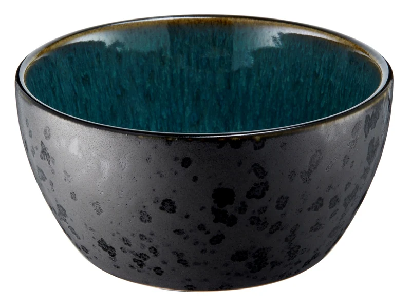 Bitz Bowl matt black / shiny green 12 cm