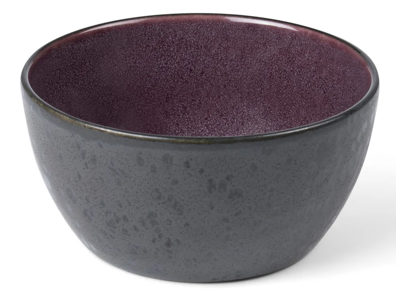 Bitz Bowl matt black / shiny lilac 12 cm
