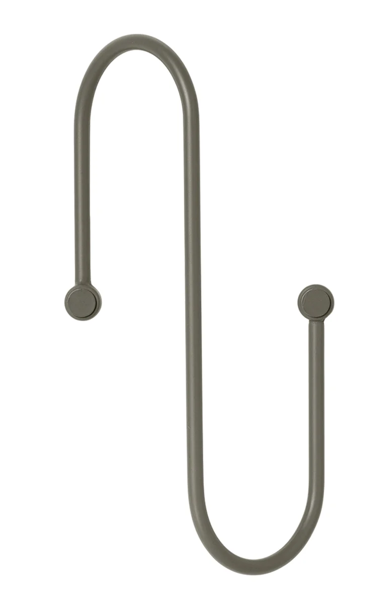 Blomus CURL Garderobenleiste steel gray small 14 x 26 cm