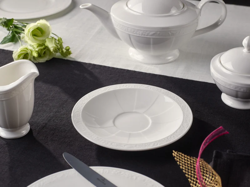 Villeroy & Boch White Pearl Frühstücksuntertasse 18 cm