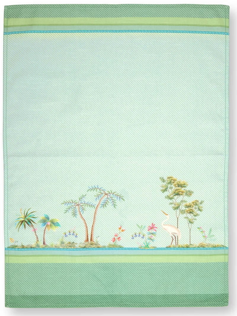 PIP STUDIO Jolie Heron Geschirrtuch Small Green 50x70 cm
