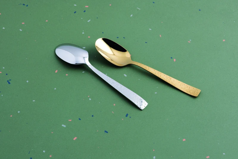 Sambonet Cometa Edelstahl/PVD Gold Mokkalöffel Set 6