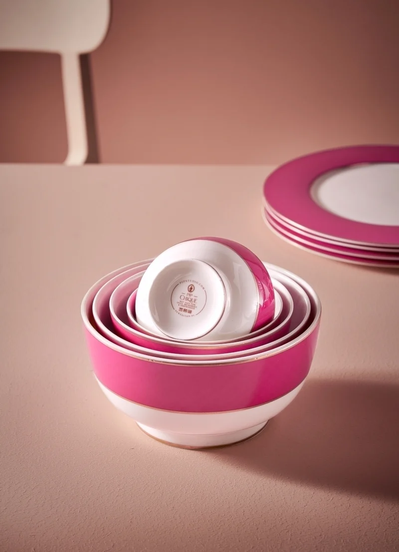 PIP STUDIO Chique Bowl gold-pink 18 cm