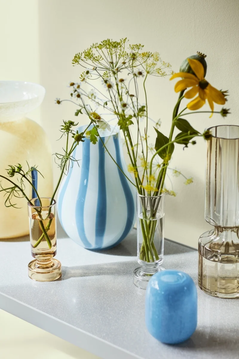 Broste Copenhagen Hyacint Vase Glas Smoked Pearl 20 cm