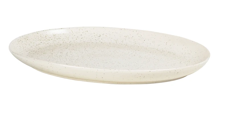 Broste Copenhagen NORDIC VANILLA Platte oval 35,5 cm