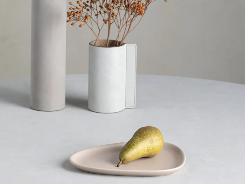 LIND DNA Curve Stoneware Frühstücksteller sand