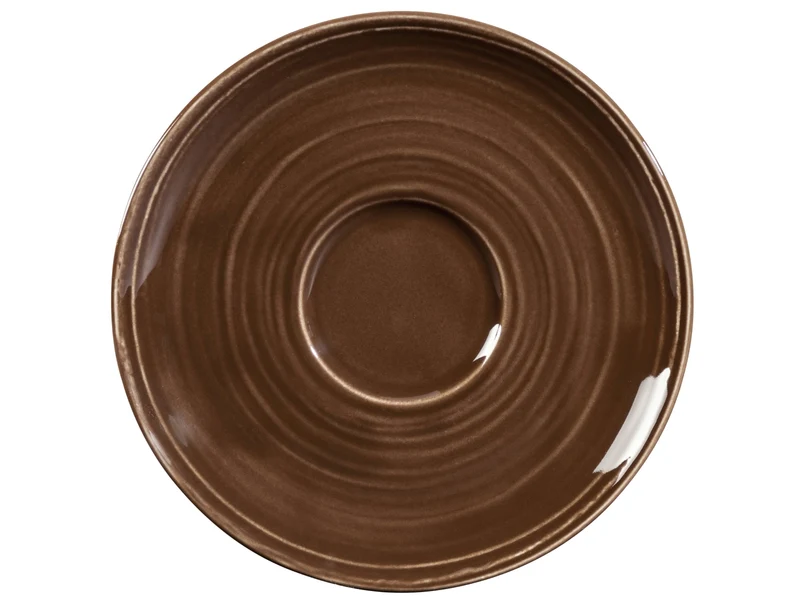 Seltmann Weiden Terra Erdbraun uni Kombi-Untertasse groß 16,5 cm
