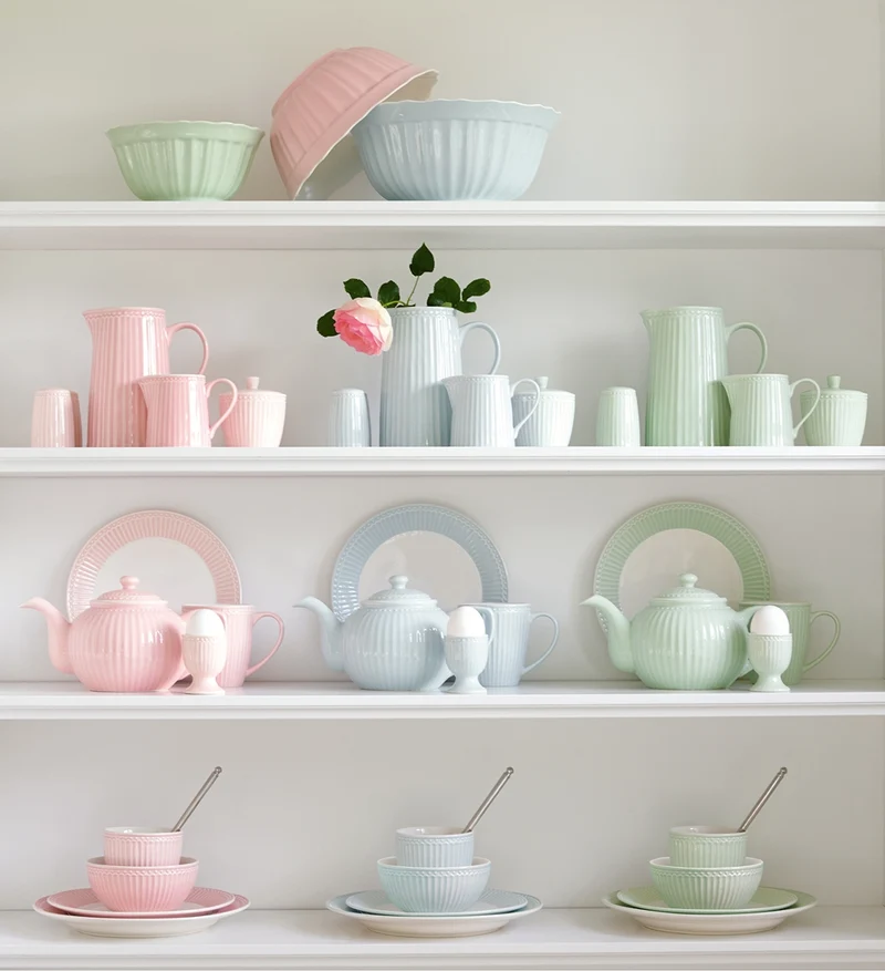 Greengate Alice Tasse mit Untertasse pale green 8,5 cm