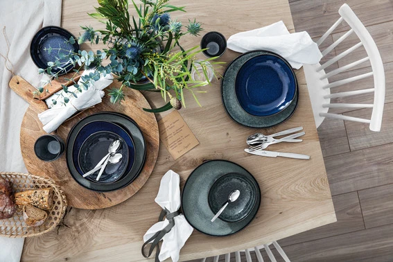 like. by Villeroy & Boch Lave bleu Becher ohne Henkel Set 0,4 l Set6