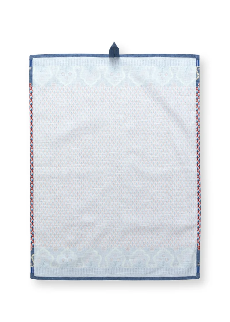 PIP STUDIO Flower Festival Geschirrtuch Blue-rot 50 x 70 cm