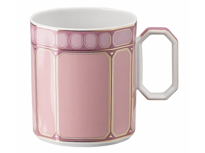 SwarosvkiXRosenthal Signum Rose Becher mit Henkel 390 ml