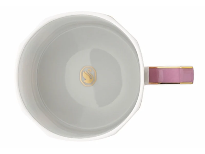 SwarosvkiXRosenthal Signum Rose Becher mit Henkel 390 ml