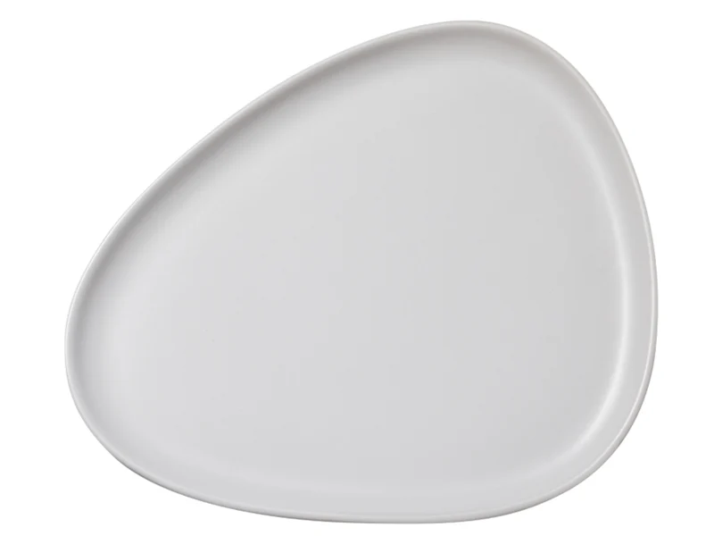 LIND DNA Curve Stoneware Frühstücksteller off white