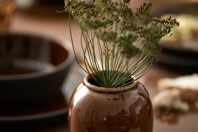 Bitz Vase amber 12,5 cm