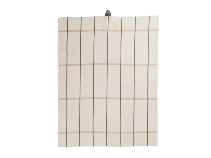ASA Geschirrtuch ecru checked 50 x 70 cm