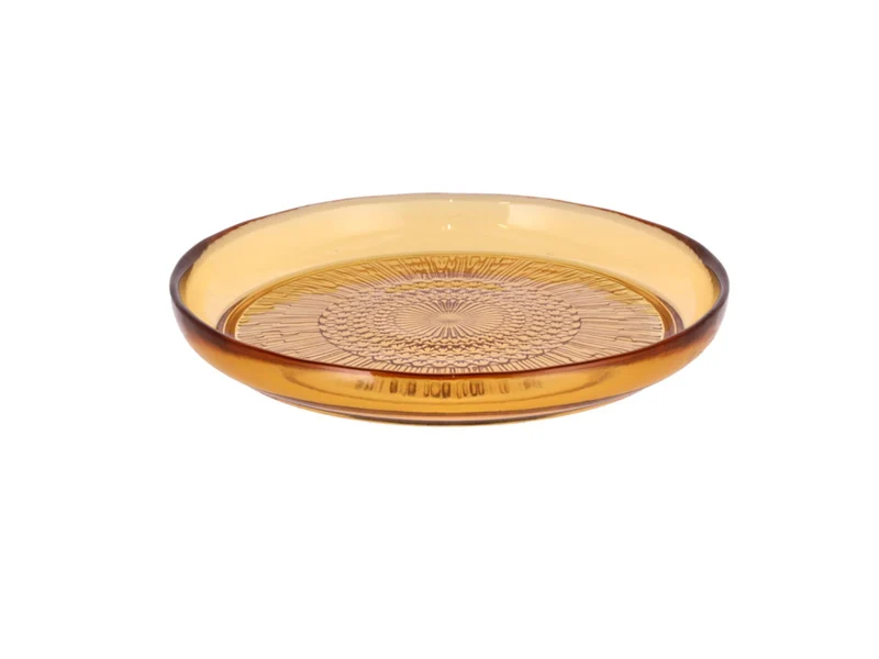 Bitz Kusintha Glasteller amber 18 cm