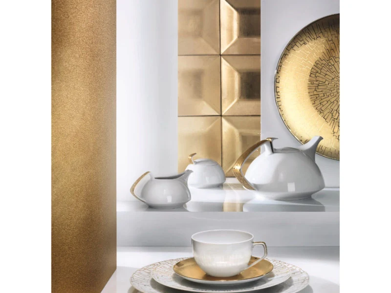 Rosenthal TAC Gropius Skin Gold Suppenteller 24 cm